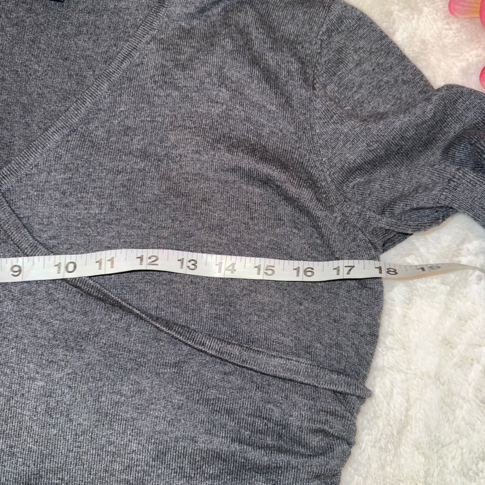 3 x 20$ Apt. 9 Charcoal V-Neck Wrap Midi Dress Size Large - Picture 7 of 10